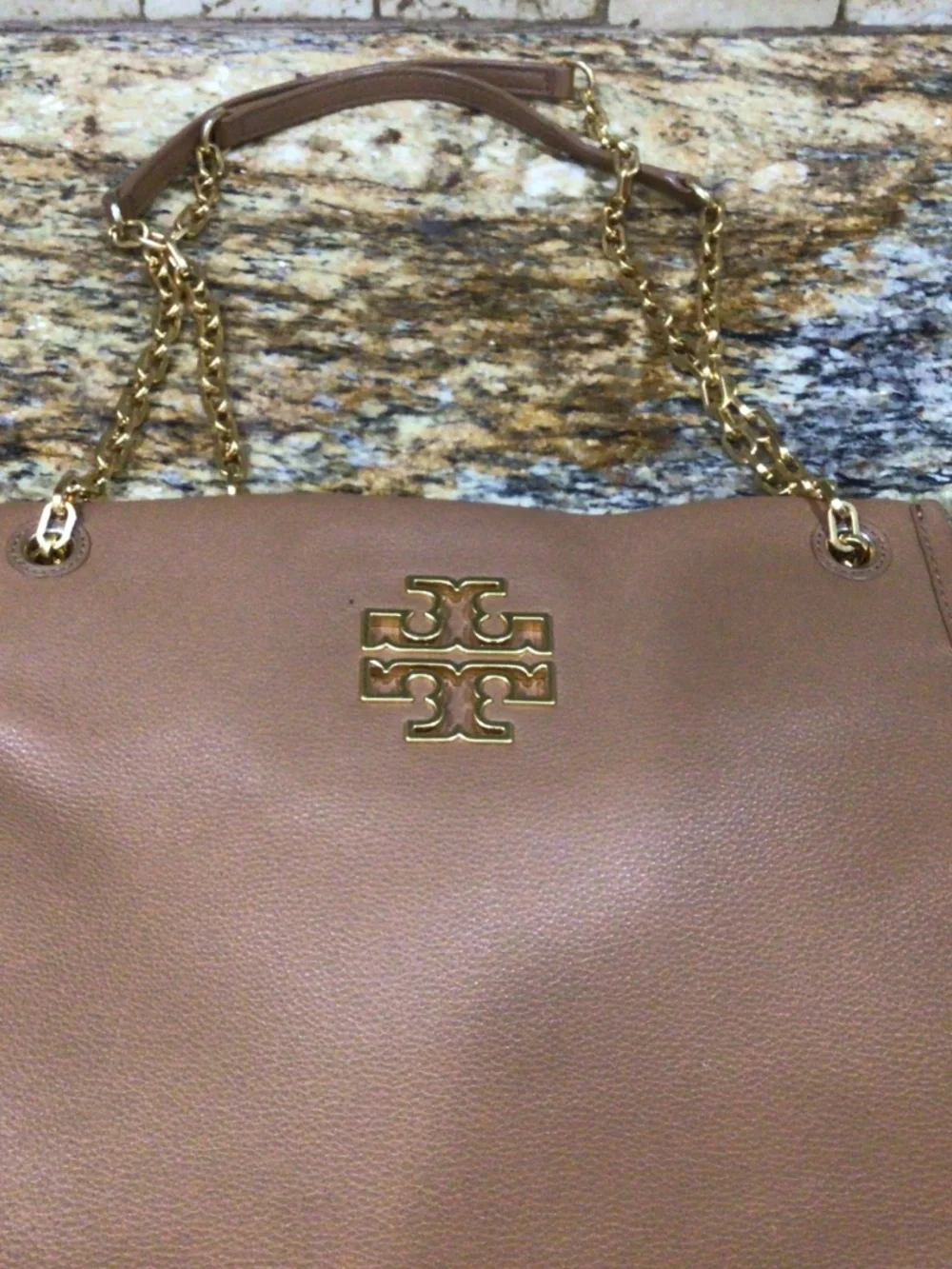 Troy Burch Britten Slouchy tote Shoulder Bag with pebble leather. Gently used